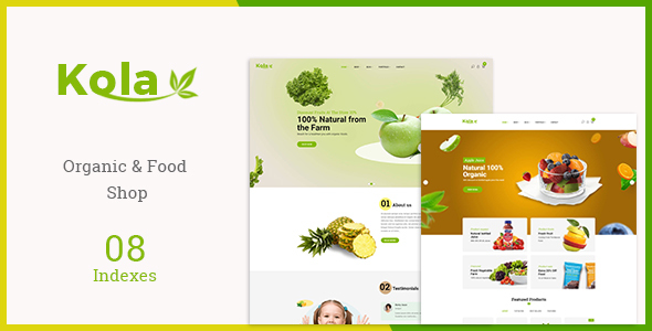 Kola – Organic & Food WooCommerce WordPress Theme