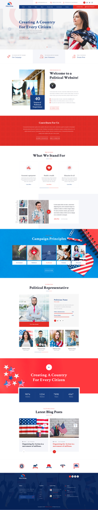 Political Campaign WordPress Theme